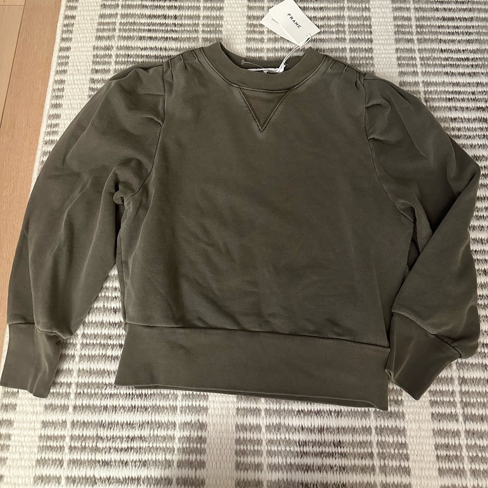 Frame ruched sweatshirt